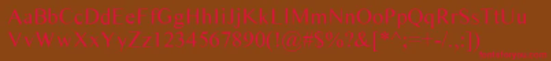 Timess Font – Red Fonts on Brown Background