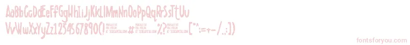 ScribbletDemo Font – Pink Fonts on White Background