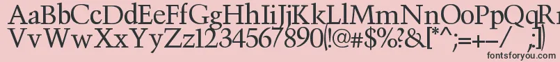 Victima Font – Black Fonts on Pink Background