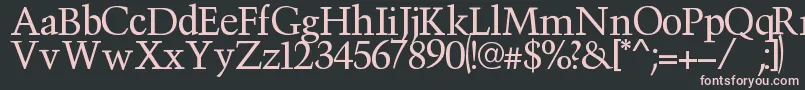 Victima Font – Pink Fonts on Black Background