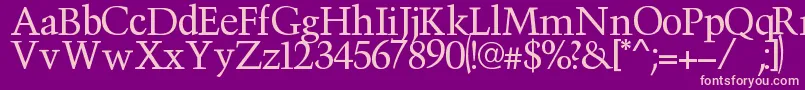 Victima Font – Pink Fonts on Purple Background