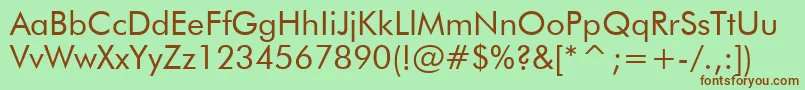 Tt0140m Font – Brown Fonts on Green Background