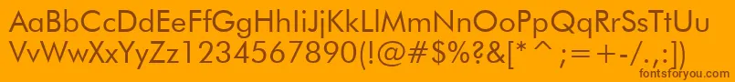 Tt0140m Font – Brown Fonts on Orange Background