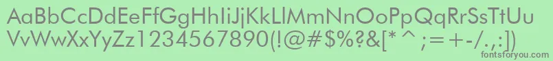 Tt0140m Font – Gray Fonts on Green Background