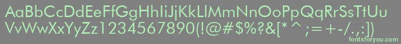 Tt0140m Font – Green Fonts on Gray Background