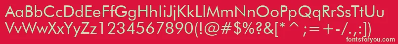 Tt0140m Font – Green Fonts on Red Background