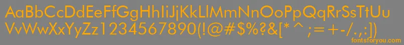 Tt0140m Font – Orange Fonts on Gray Background