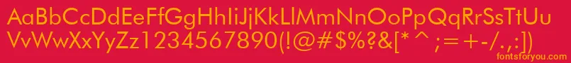 Tt0140m Font – Orange Fonts on Red Background