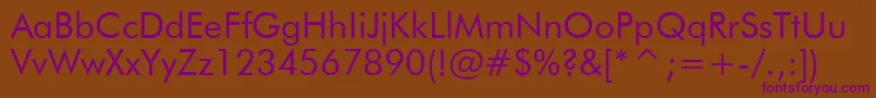 Tt0140m Font – Purple Fonts on Brown Background