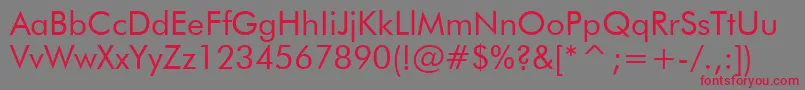 Tt0140m Font – Red Fonts on Gray Background