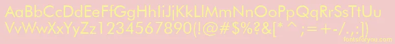 Tt0140m Font – Yellow Fonts on Pink Background
