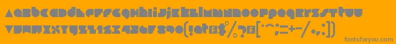 Blackfoot Font – Gray Fonts on Orange Background