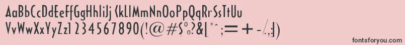 Halseycondssk Font – Black Fonts on Pink Background