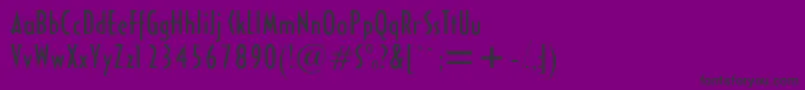 Halseycondssk Font – Black Fonts on Purple Background