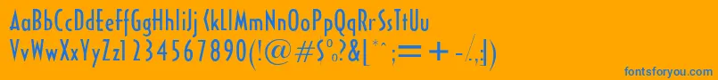 More about Halseycondssk Font Halseycondssk Font – Blue Fonts on Orange Background
