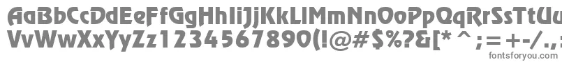 StOnstage-fontti – harmaat kirjasimet valkoisella taustalla