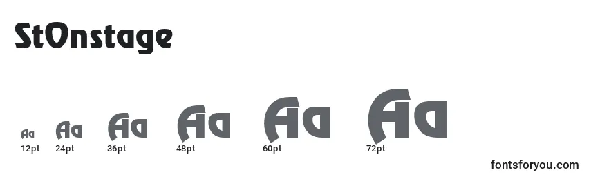 StOnstage Font Sizes