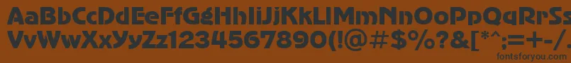 AdvergothiccttRegular Font – Black Fonts on Brown Background