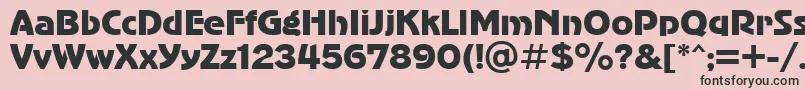 AdvergothiccttRegular Font – Black Fonts on Pink Background