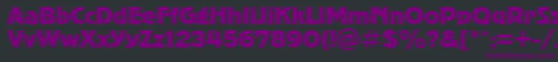 AdvergothiccttRegular Font – Purple Fonts on Black Background