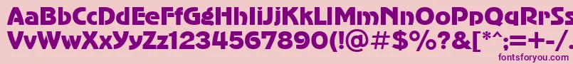 AdvergothiccttRegular Font – Purple Fonts on Pink Background