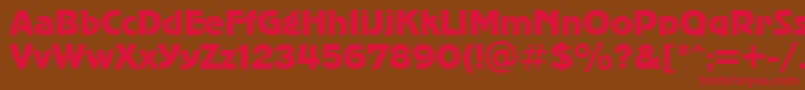 AdvergothiccttRegular Font – Red Fonts on Brown Background