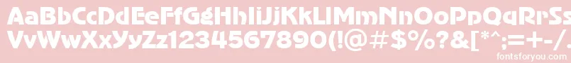 AdvergothiccttRegular Font – White Fonts on Pink Background