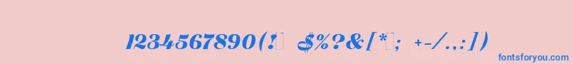 Zaragozac Font – Blue Fonts on Pink Background