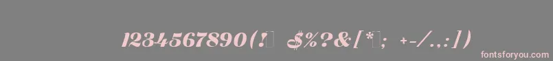 Zaragozac Font – Pink Fonts on Gray Background