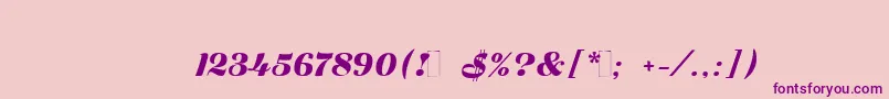 Zaragozac Font – Purple Fonts on Pink Background