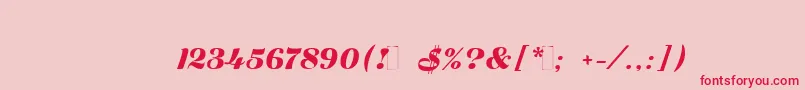 Zaragozac Font – Red Fonts on Pink Background