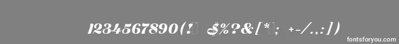 Zaragozac Font – White Fonts on Gray Background