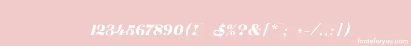 Zaragozac Font – White Fonts on Pink Background