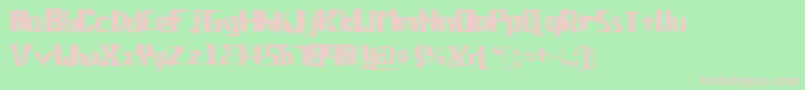 Cozumix Font – Pink Fonts on Green Background