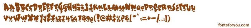 Sk8 Font – Brown Fonts on White Background