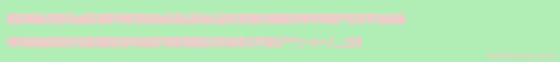 Characteristic Font – Pink Fonts on Green Background