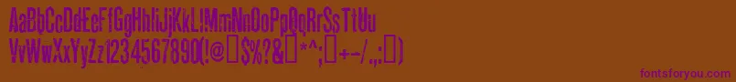PahuengaCass Font – Purple Fonts on Brown Background