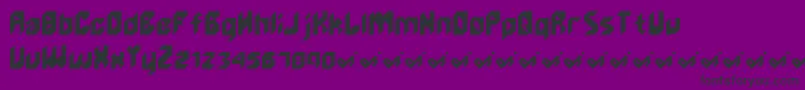 Unlikeedge Font – Black Fonts on Purple Background