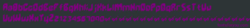 Unlikeedge Font – Purple Fonts on Black Background