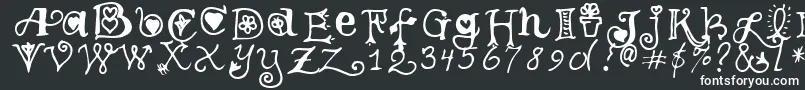 フォントTeenageGirl3 – 白い文字