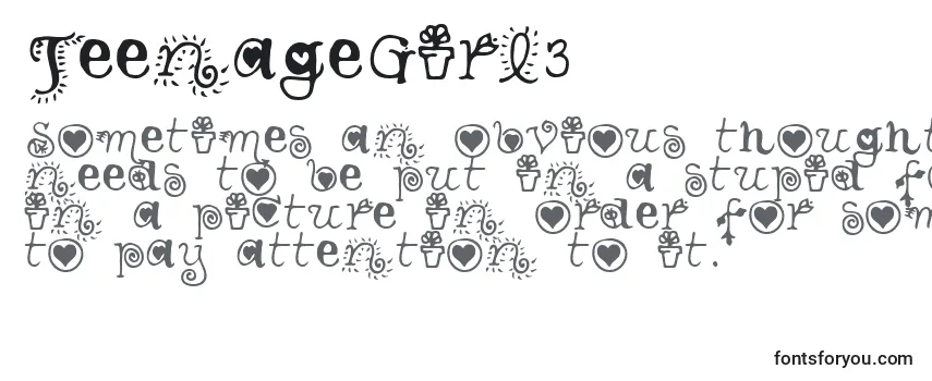TeenageGirl3 Font