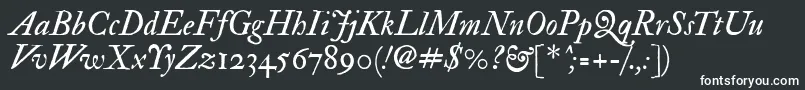 Imfedpit28p Font – White Fonts on Black Background
