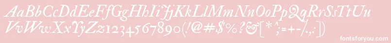Imfedpit28p Font – White Fonts on Pink Background