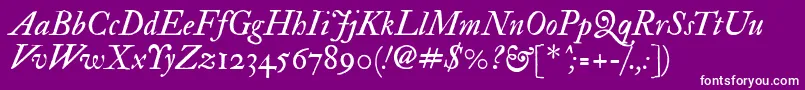 Imfedpit28p Font – White Fonts on Purple Background