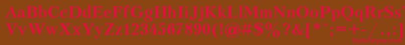 Peterb Font – Red Fonts on Brown Background