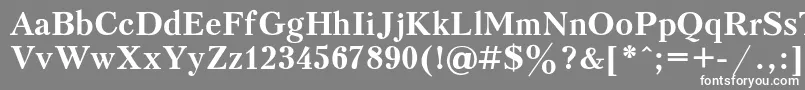Peterb Font – White Fonts on Gray Background