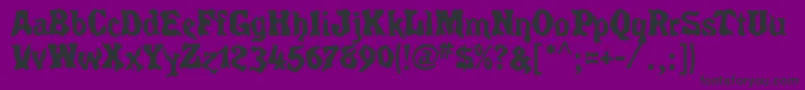 SpiritsMf Font – Black Fonts on Purple Background