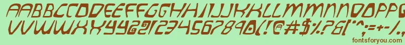 Quatli Font – Brown Fonts on Green Background