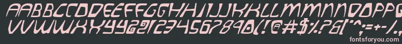 Quatli Font – Pink Fonts on Black Background