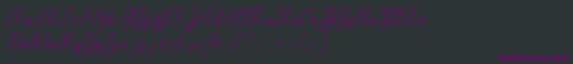 Шрифт Wiegelkurrentmedium – фиолетовые шрифты на чёрном фоне